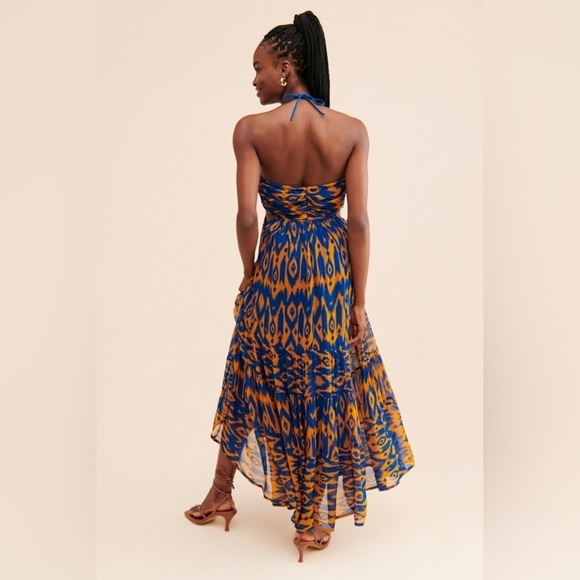 Anthropologie X Verb by Pallavi Singhee | Cut-Out Maxi Romantic Halter Dress XS - Picture 5 of 12